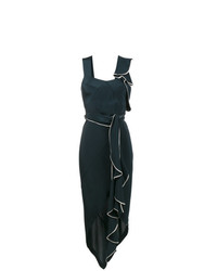 Kitx Asymmetric Draped Cutout Dress