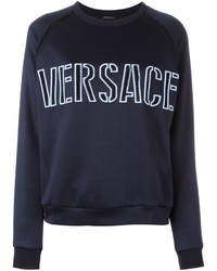 Versace Front Embroidered Logo Sweatshirt