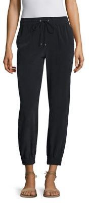 Theory Cortlandt Silk Jogger Pants, $114 | Saks Fifth Avenue | Lookastic