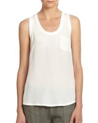 Joie Alicia Silk Racerback Tank Top