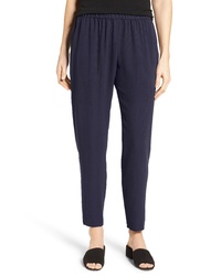 Eileen Fisher Slouchy Silk Ankle Pants
