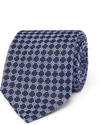 Dunhill 8cm Mulberry Silk Jacquard Tie