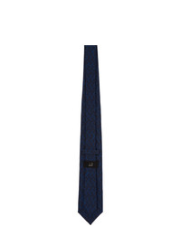 Dunhill Blue Silk Abstract Tie
