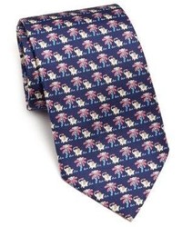 Salvatore Ferragamo Elephant Flower Monk Tie