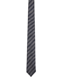 Zegna Gray Blue Jacquard Tie