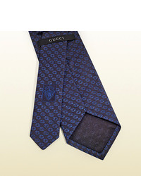 Gucci Interlocking G Woven Silk Tie