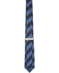 Burberry London Blue Striped Silk Tie