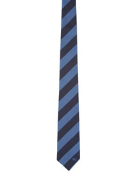 Burberry London Blue Striped Silk Tie