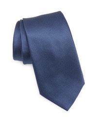 Canali Neat Dot Silk Tie In Blue At Nordstrom