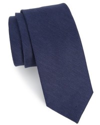 The Tie Bar Solid Linen Silk Tie