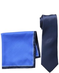 Haggar Tall Washable Solid Tie And Pocket Square