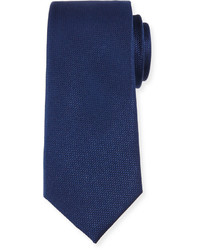 Neiman Marcus Textured Silk Tie Navy