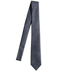 Z Zegna 6cm Wave Silk Blend Jacquard Tie