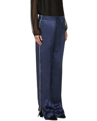 Chloé Blue Silk Trousers