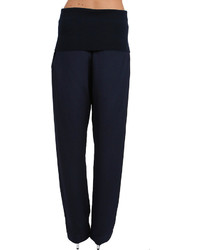 3.1 Phillip Lim Folded High Waist Trousers In Navy