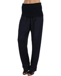 3.1 Phillip Lim Folded High Waist Trousers In Navy