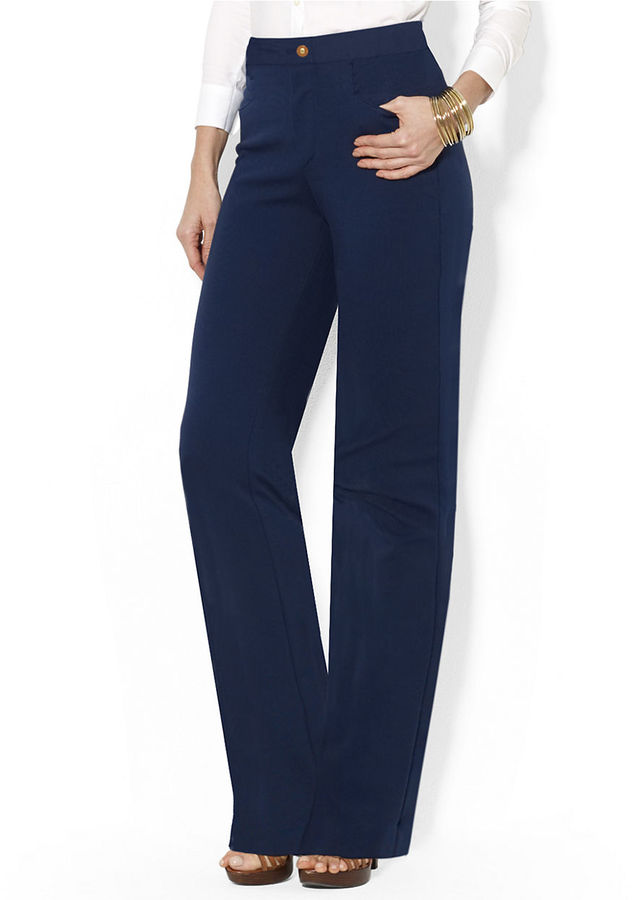 Lauren Ralph Lauren Wide Leg Silk Pants, $119 | Lord & Taylor | Lookastic