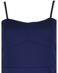 Choies Navy Blue Cami Dress With Asymmetrical Hem