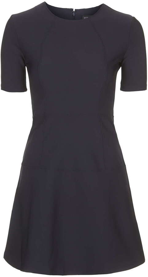 topshop black skater dress