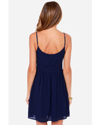 Everly Where The Heart Is Navy Blue Dress