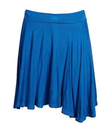 Boohoo Carey Flippy Jersey Skater Skirt, $16 | BooHoo | Lookastic