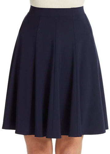 Context Pleated Skater Skirt, $68 | Lord & Taylor | Lookastic
