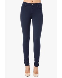 7 For All Mankind The High Waist Skinny In Navy Double Knit