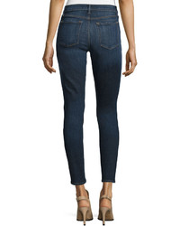 J Brand 811 Mid Rise Skinny Cropped Jeans