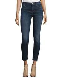 J Brand 811 Mid Rise Skinny Cropped Jeans