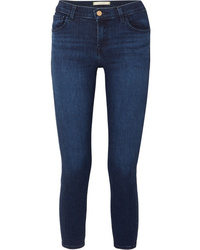 J Brand 835 Cropped Mid Rise Stretch Skinny Jeans