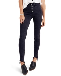 Madewell 9 Inch Button High Waist Ankle Skinny Jeans