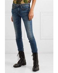R13 Alison Mid Rise Skinny Jeans