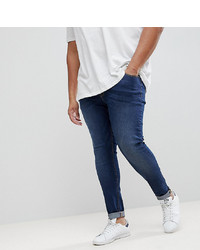 ASOS DESIGN Asos Plus Extreme Super Skinny Jeans In Dark Wash