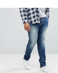 ASOS DESIGN Asos Plus Skinny Jeans In 125oz Mid Blue