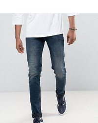 ASOS DESIGN Asos Tall Skinny Jeans In Blue Black Wash