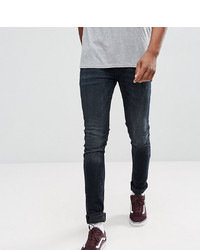 ASOS DESIGN Asos Tall Super Skinny Jeans In Blue Black Wash