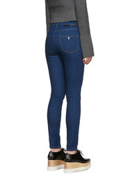 Stella McCartney Blue High Rise Skinny Jeans