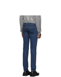 Helmut Lang Blue Masc Lo Drainpipe Jeans