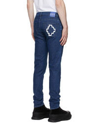 Marcelo Burlon County of Milan Blue Slim Cross Jeans
