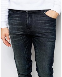 Asos Brand Skinny Jeans With Dirty Blue Wash