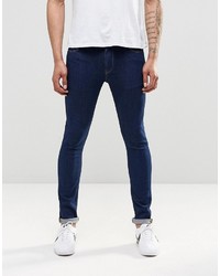 Asos Brand Super Skinny Jeans In 125oz In True Blue