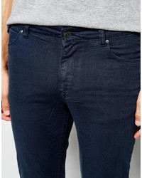 Asos Brand Super Skinny Jeans In Dark Blue