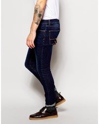 Asos Brand Super Skinny Jeans In Dark Wash