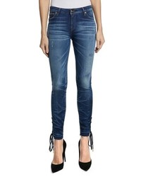 PRPS Camaro Lace Up Ankle Skinny Jeans