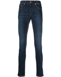 Dondup Contrast Stitched Skinny Jeans
