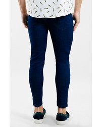 Topman Crop Stretch Skinny Fit Jeans