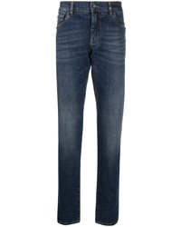 Dolce & Gabbana Dg Embroidered Slim Fit Jeans