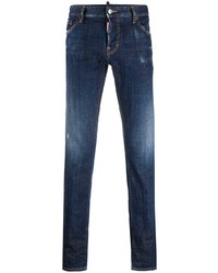 DSQUARED2 Distressed Low Rise Slim Fit Jeans