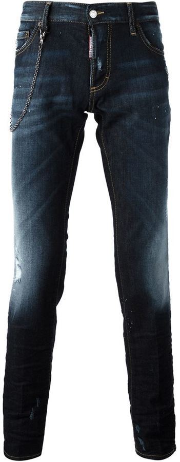 DSQUARED2 Slim Fit Jeans, $603 | farfetch.com | Lookastic