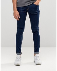 ASOS DESIGN Extreme Super Skinny Jeans In Raw Blue
